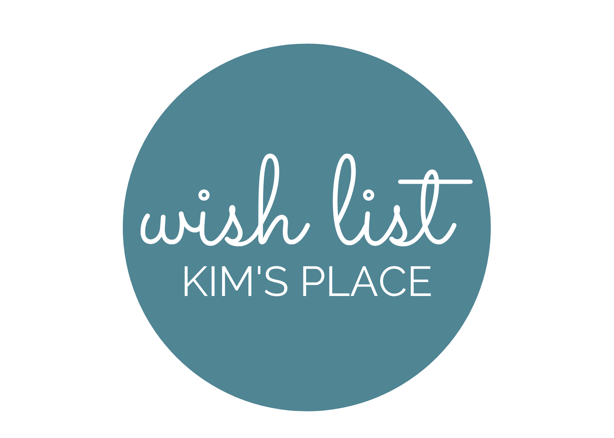View the Kim's Place Wish List